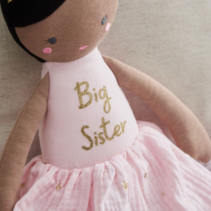 Personalised Large Ballerina Doll Dark Hair