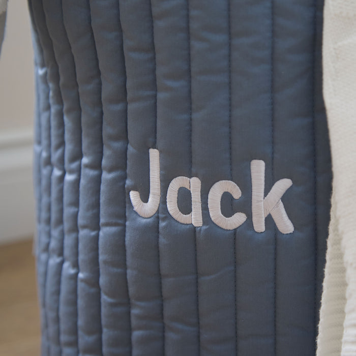 Personalised Large Blue Stripe Storage Bag