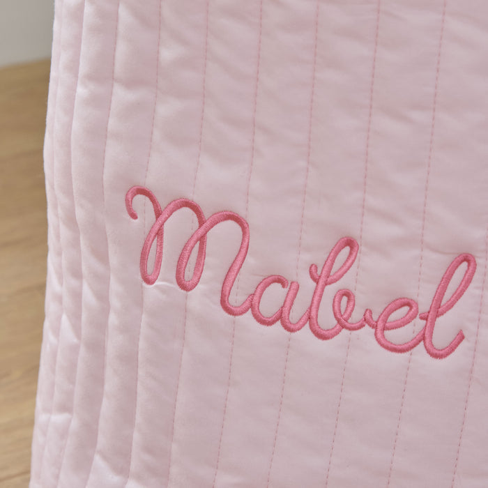 Personalised Large Pink Ditsy Storage Bag