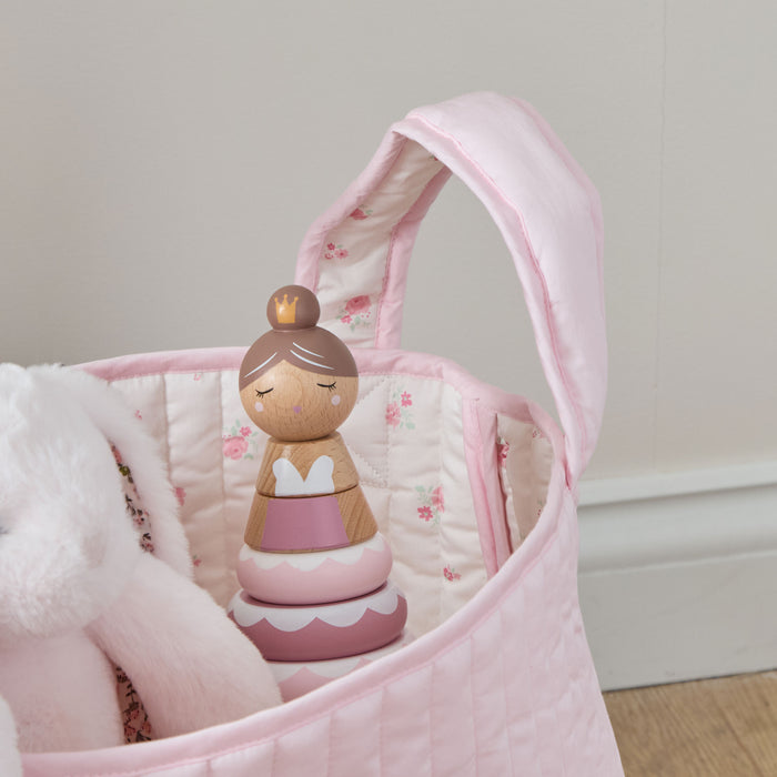 Personalised Large Pink Ditsy Storage Bag