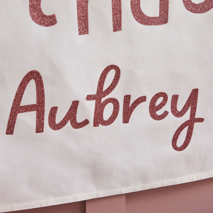 Personalised Large Pink Party Time Birthday Wall Hanging