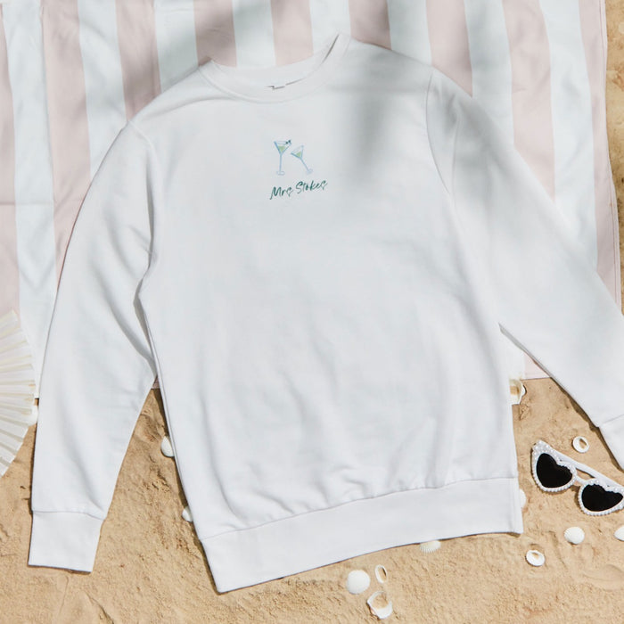 Personalised Last Toast White Sweatshirt