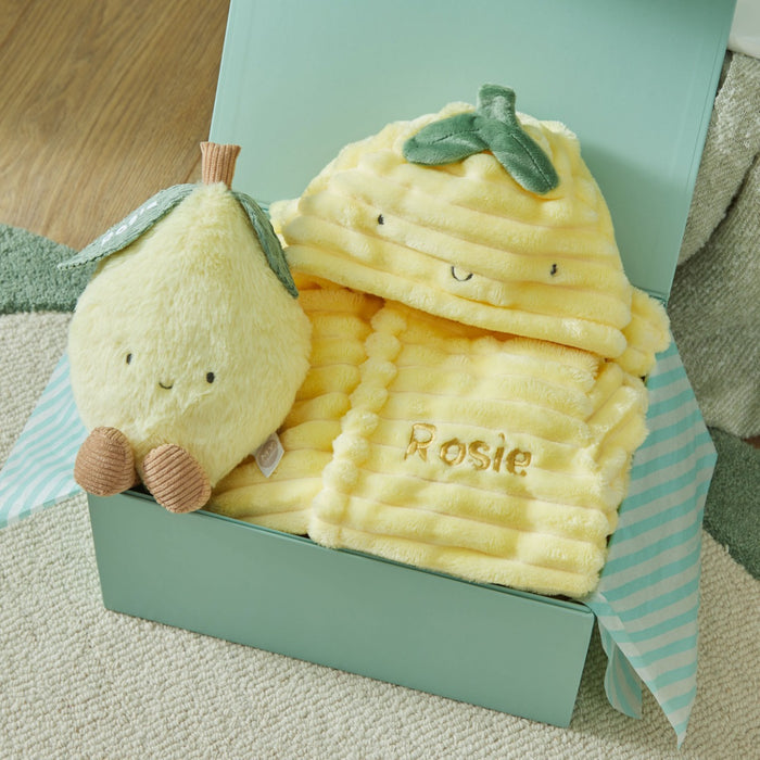 Personalised Lemon Snuggle and Cuddle Gift Set