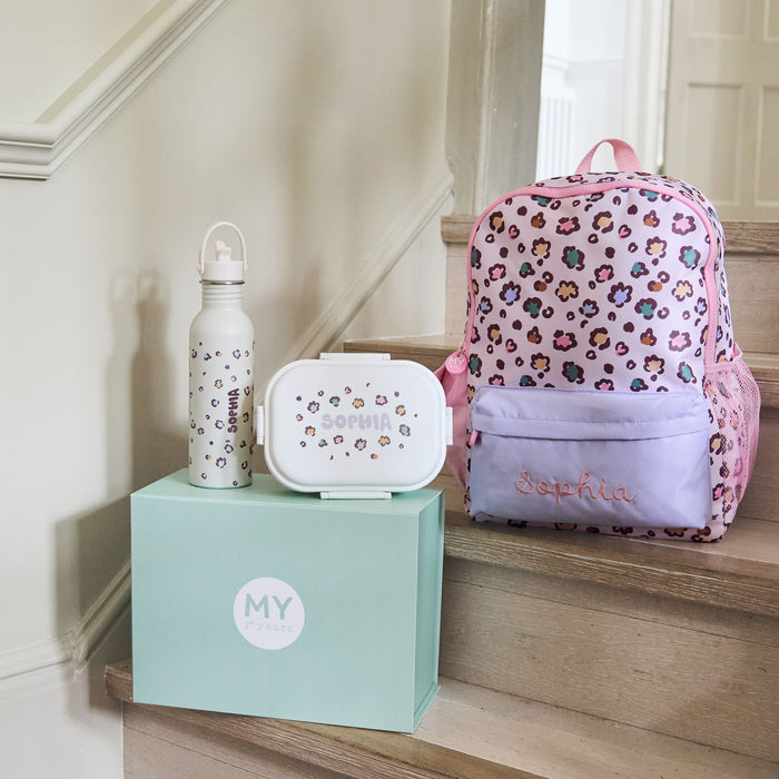 Personalised Leopard Print Big Backpack