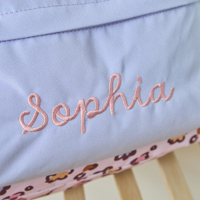 Personalised Leopard Print Big Backpack