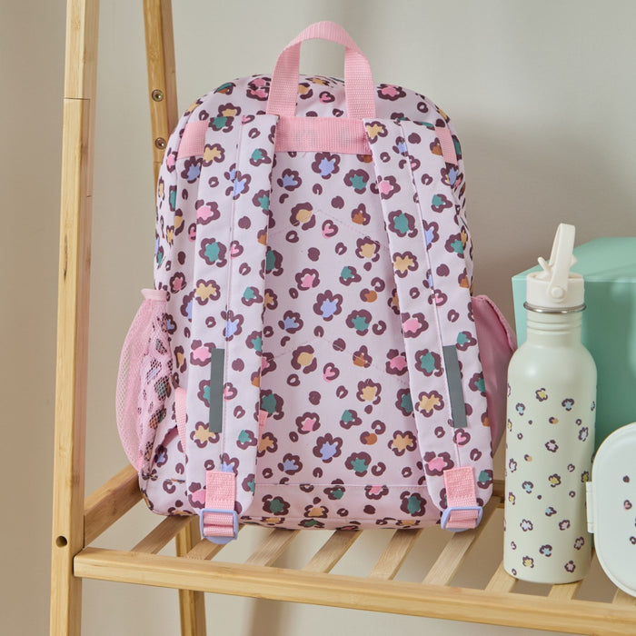 Personalised Leopard Print Big Backpack