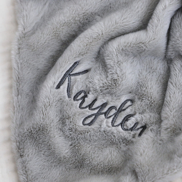Personalised Light Grey Bunny Comforter