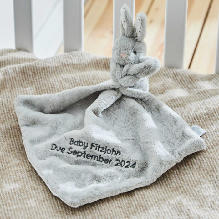 Personalised Light Grey Bunny Comforter