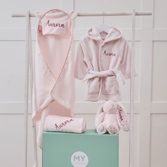 Personalised Light Pink Bedtime Essentials Gift Set