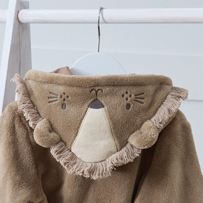 Personalised Lion Fleece Robe