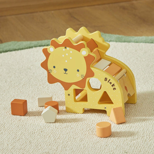 Personalised Lion Shape Sorter FSC®