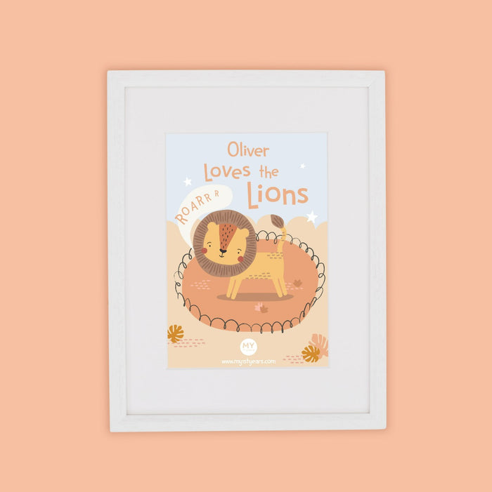 Personalised Lion Wall Art