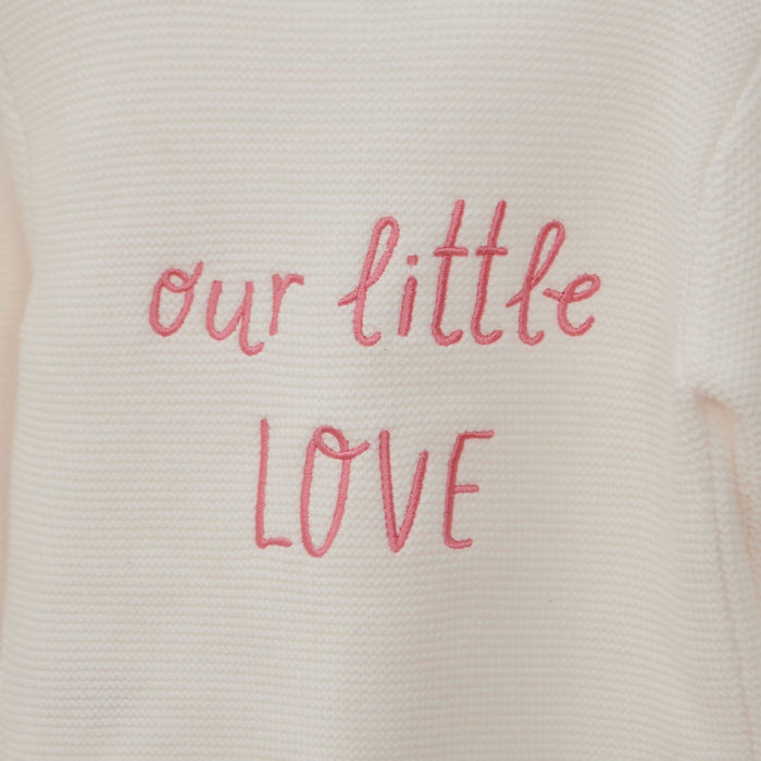 Personalised Little Love White Cardigan