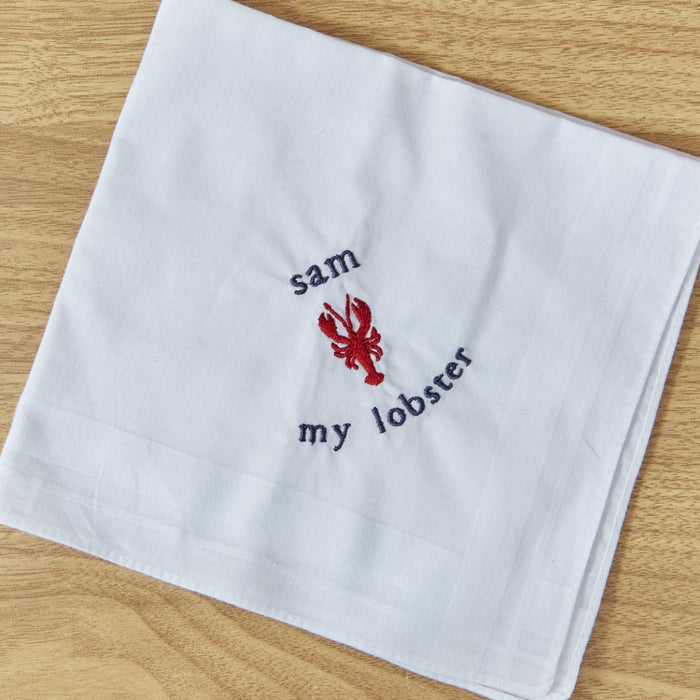 Personalised Lobster Handkerchief