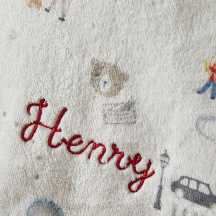 Personalised London Fleece Blanket