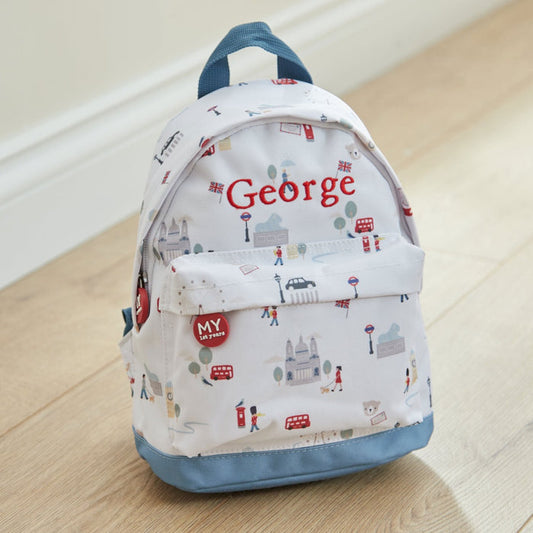 Personalised London Mini Backpack