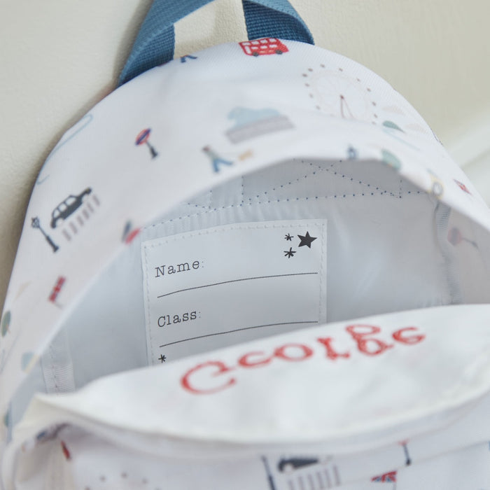 Personalised London Mini Backpack