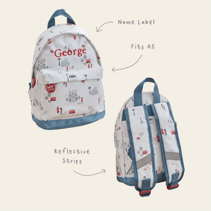 Personalised London Mini Backpack