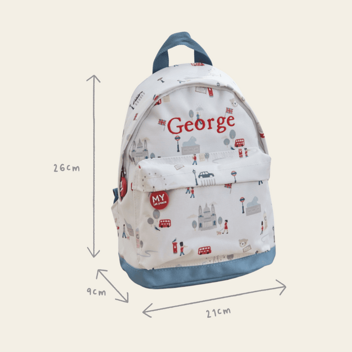 Personalised London Mini Backpack
