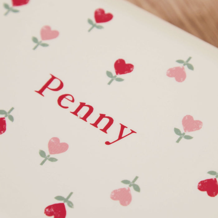 Personalised Love Heart Print Mushie Lunch Box