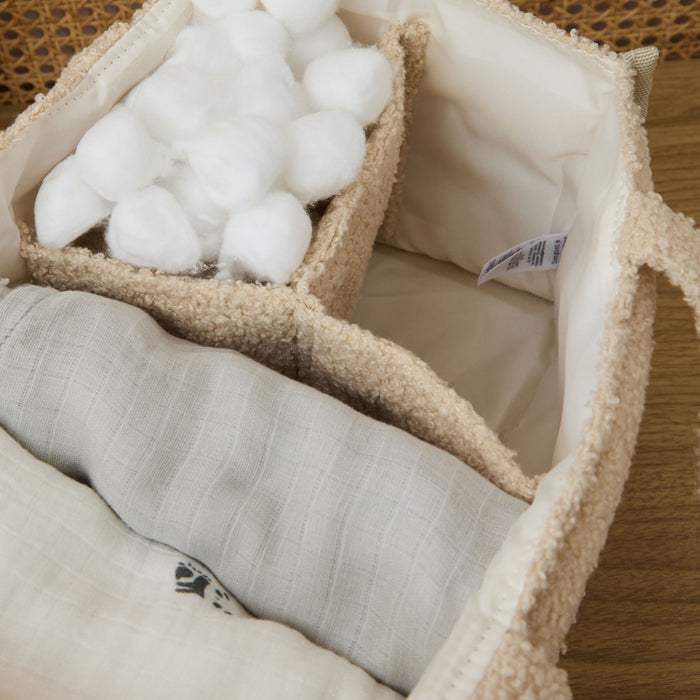 Personalised Loved Caramel Borg Nappy Caddy