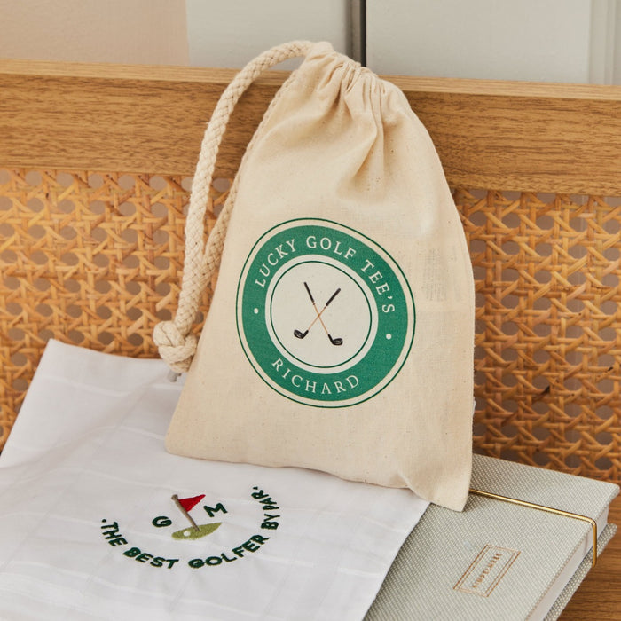 Personalised Lucky Golf Tees Bag