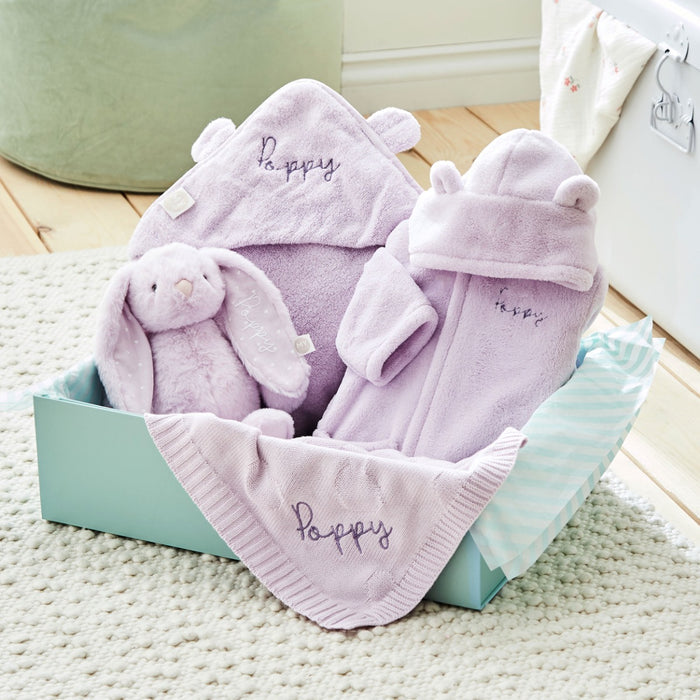 Personalised Lush Lavender Bedtime Baby Essentials Gift Set