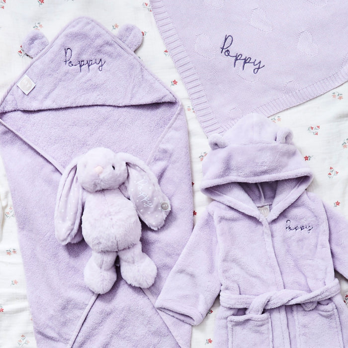 Personalised Lush Lavender Bedtime Baby Essentials Gift Set