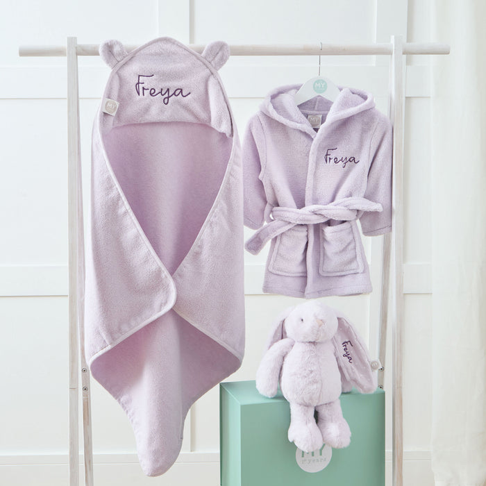 Personalised Lush Lavender Splash, Snuggle & Cuddle Gift Set