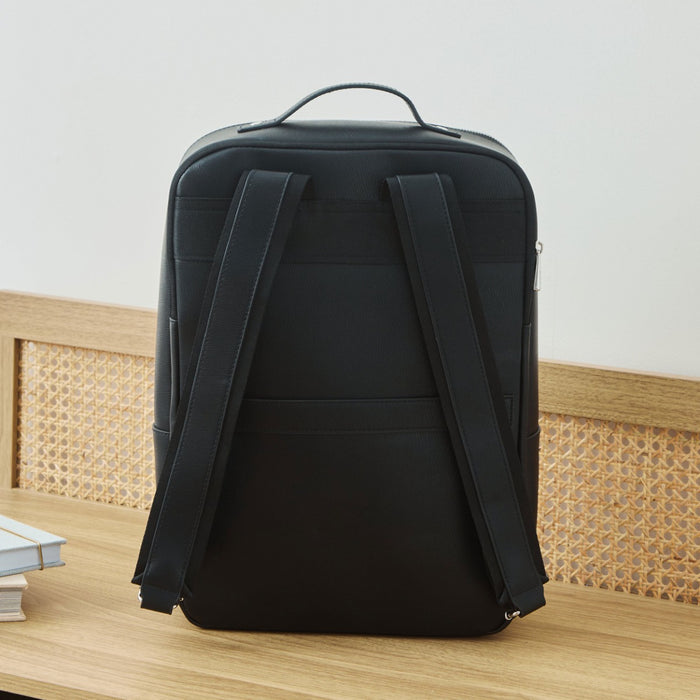 Personalised Luxe PU Tailored Zipped Backpack