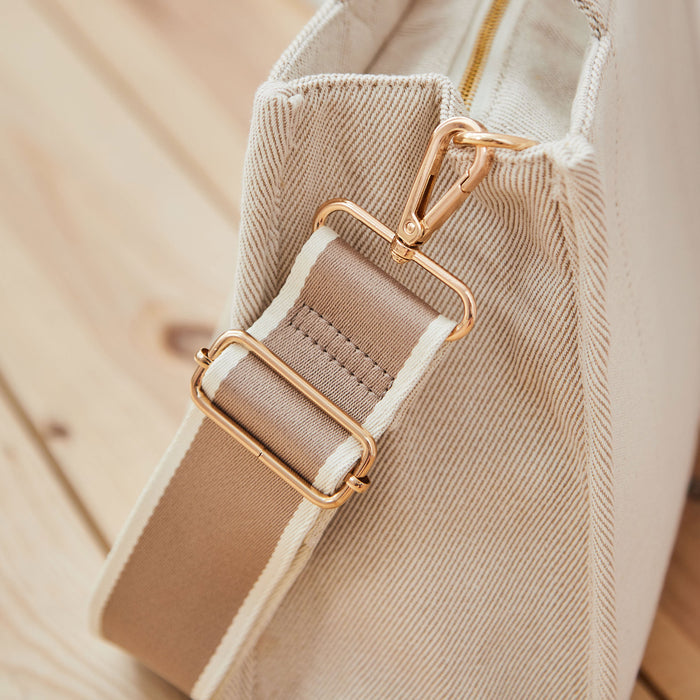 Personalised Mama Medium Canvas Tote Handbag in Caramel