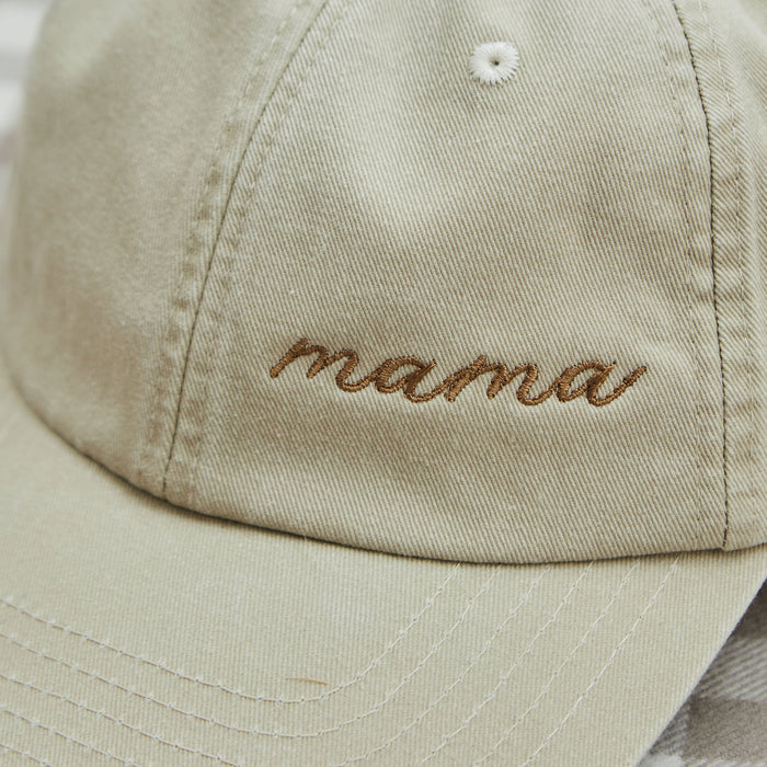 Personalised Mama Neutral Cap in Natural