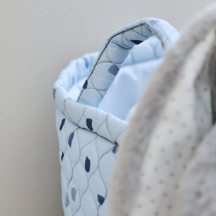 Personalised Medium Blue Polka Dot Storage Bag