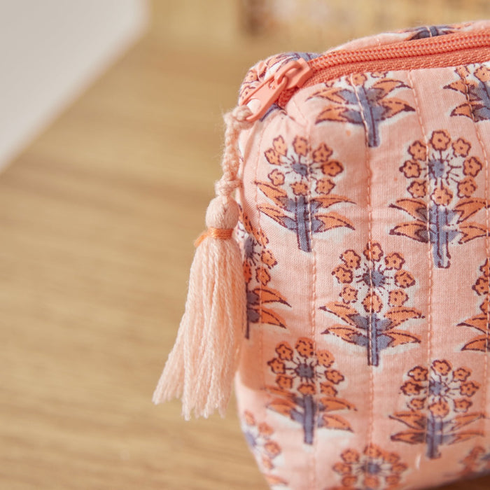 Personalised Medium Light Pink Cosmetic Bag