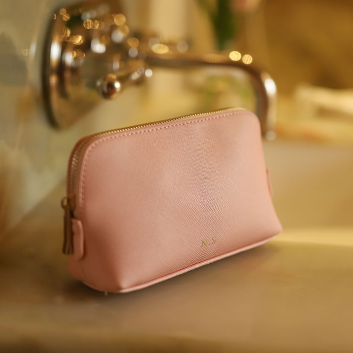 Personalised Medium Pink Make-Up Bag