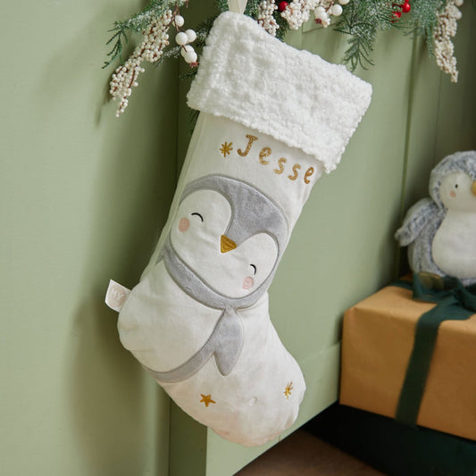 Personalised Medium Pippin Penguin Gift Stocking