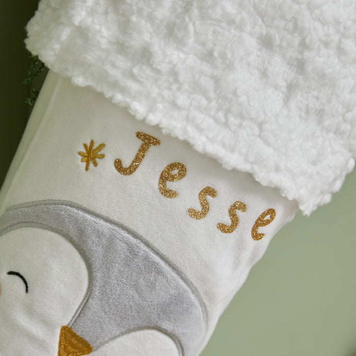 Personalised Medium Pippin Penguin Gift Stocking