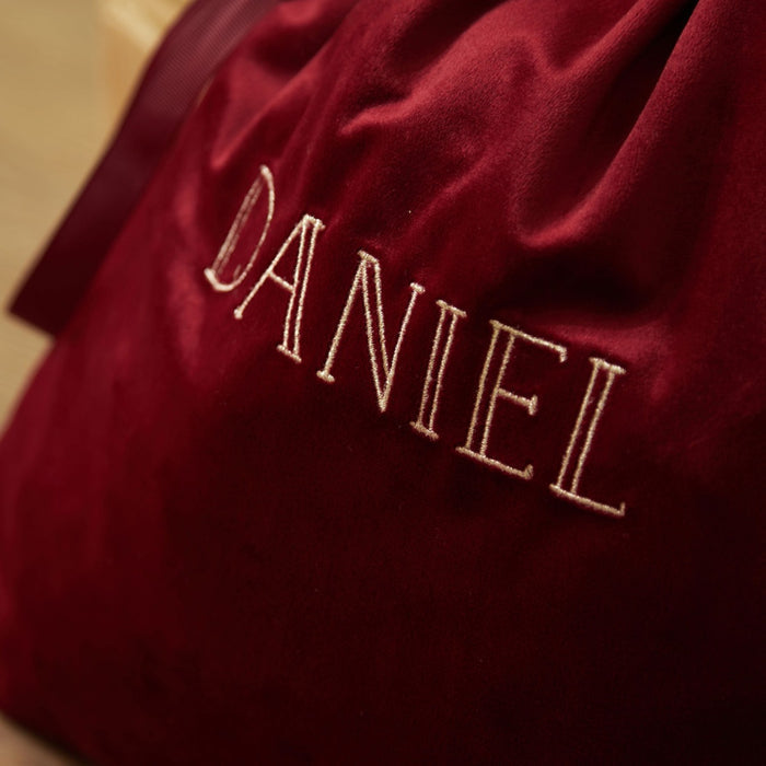 Personalised Medium Velvet Gift Bag