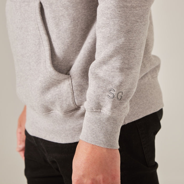 Personalised Men's Grey Limited Edition Birth Year Hoodie by Made Yours