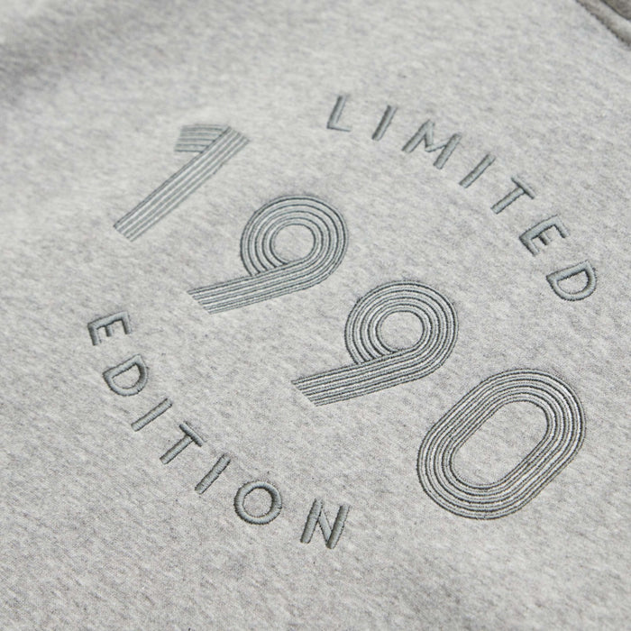Personalised Men's Grey Limited Edition Birth Year Hoodie by Made Yours
