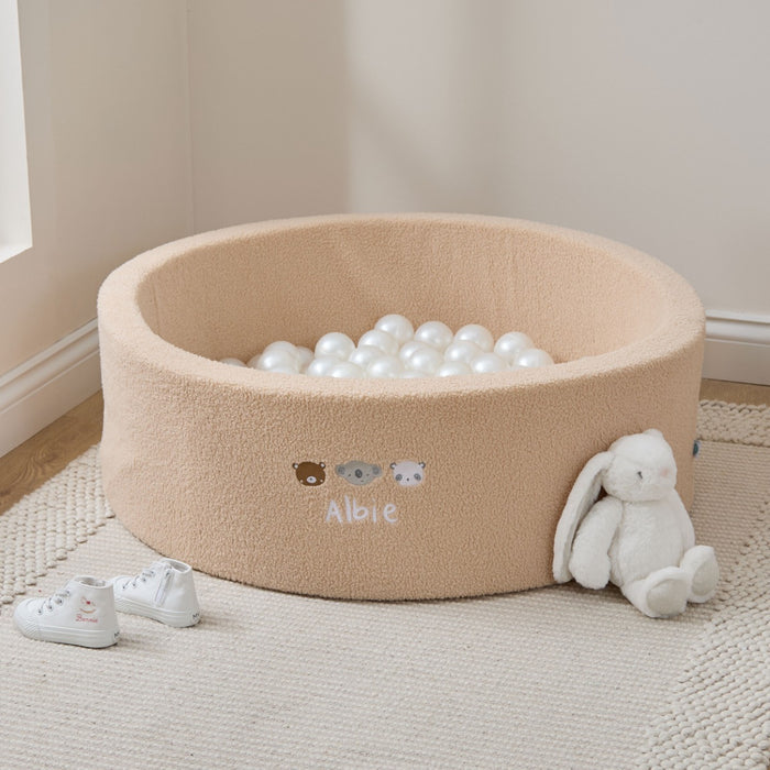 Personalised Mini Mono Caramel Borg Ball Pit