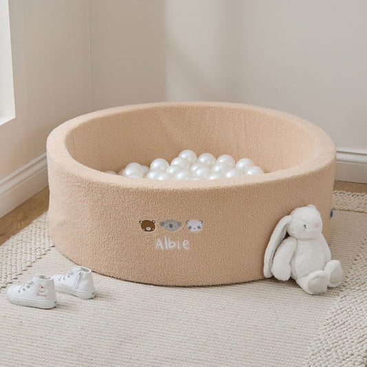 Personalised Mini Mono Caramel Borg Ball Pit
