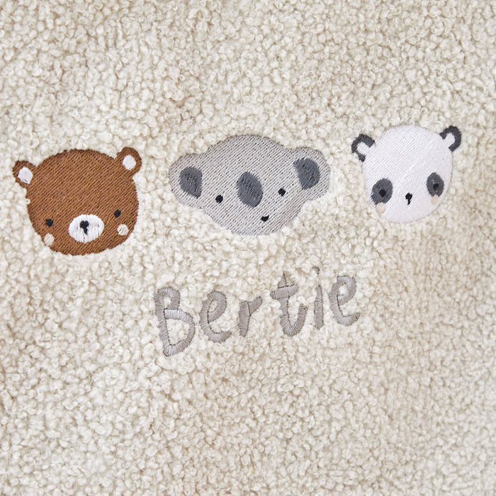 Personalised Mini Mono Ecru Bean Bag Filled Chair