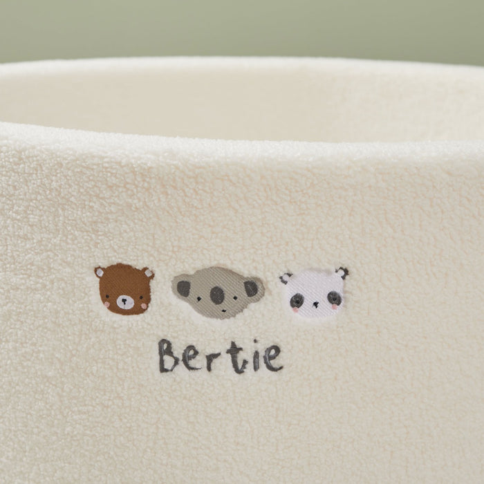 Personalised Mini Mono Teddy Cream Ball Pit