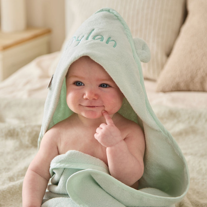 Personalised Mint Choc Chip Small Hooded Towel