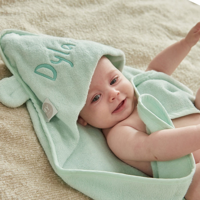 Personalised Mint Choc Chip Small Hooded Towel