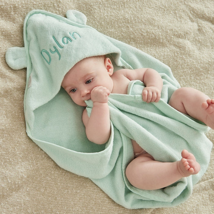 Personalised Mint Choc Chip Small Hooded Towel