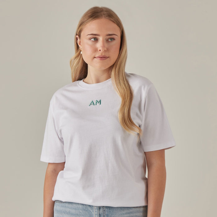 Personalised Mint Teal Bright Initial T-Shirt