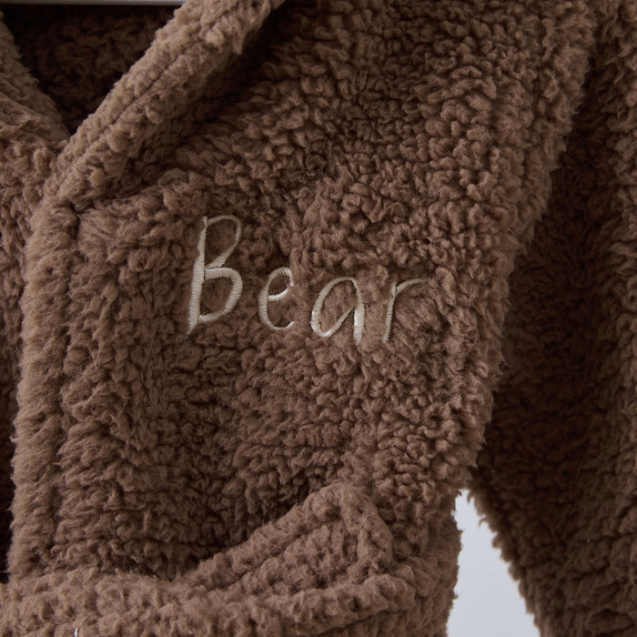 Personalised Mocha Bear Robe