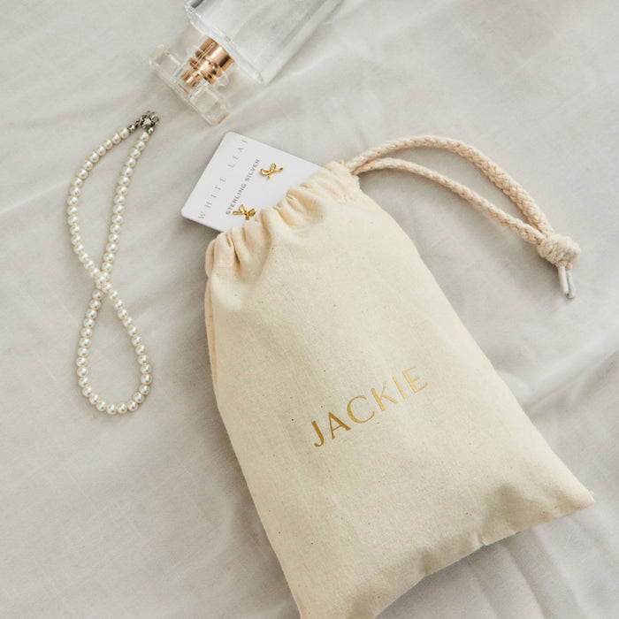 Personalised Modern Font Drawstring Gift Bag